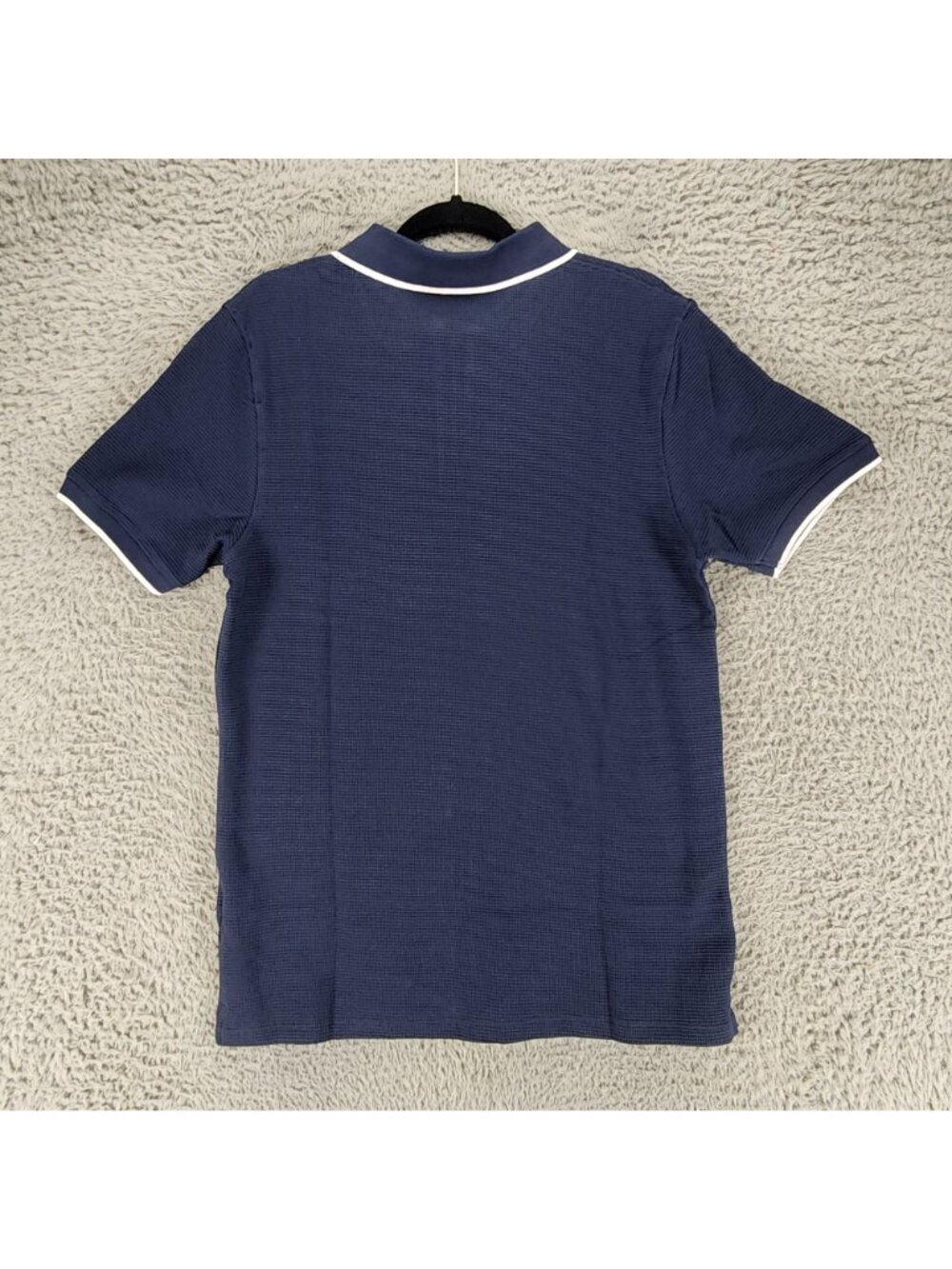 Vustra Shirt Mens Large Blue Short Sleeve 1/4 Zip Polo *NWT* - Picture 10 of 11